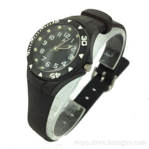 Children's Watch in Gun Case and Black Silicone Strap, Promotional Items, Professional Manufacture